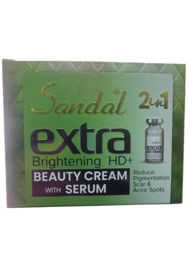2 in 1 Extra Brightening  And HD+ Beauty Cream With Serum 30g